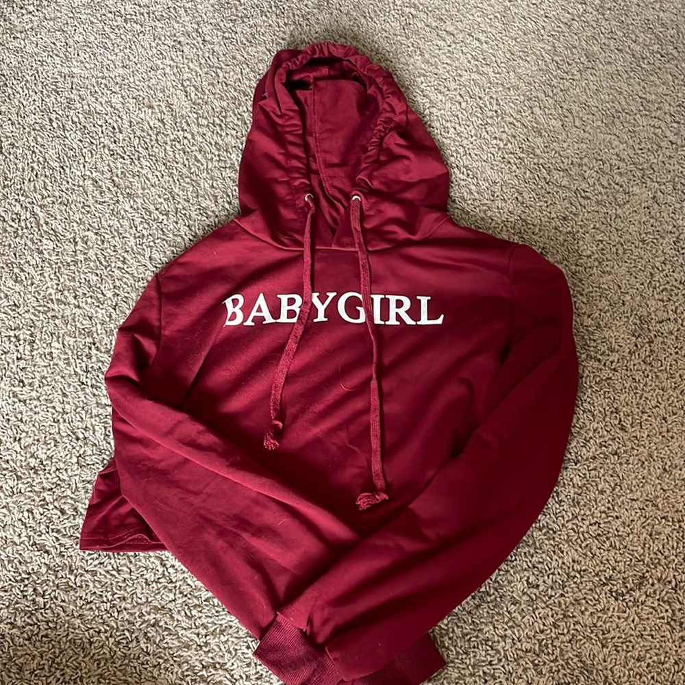 Shein Cropped Hoodie Size XL